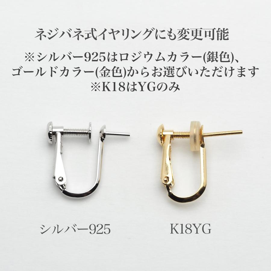 南洋真珠 バロック ピアス 9.5mm up ナチュラルブルー K18/Pt900 イヤリングにも変更可 白蝶パール 小さめ 小ぶり ギフト 普段使い カジュアル 日本製の画像