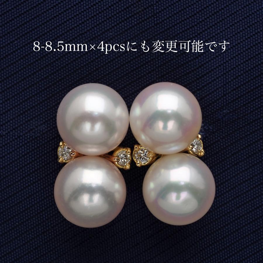 K18 アコヤ本真珠 スノーマン ピアス あこやパール 18金イエローゴールド 大きめ 大ぶり 個性的 かわいい ギフト プレゼント 普段使い 高級 高見え 日本製の画像