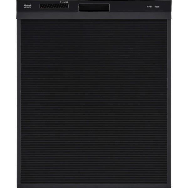   《KJK》 リンナイ 食器洗い乾燥機 ミドルグレード 深型スライドオープン 幅45cm ブラック ωα1