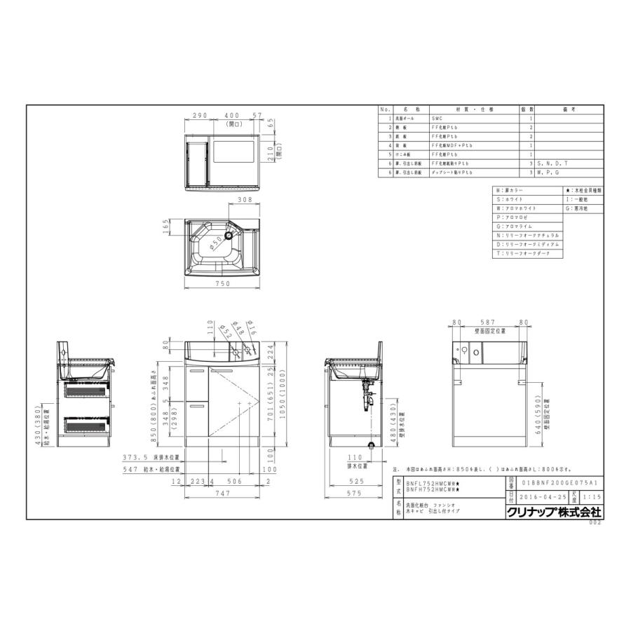 Bnfl752hmcwni Kjk クリナップ 洗面化粧台 ファンシオ ベースキャビネット 幅750mm 高さ80cm 引き出しタイプ リリーフオークナチュラル Wg1 Bnfl752hmcwn Kjk 通販 Yahoo ショッピング