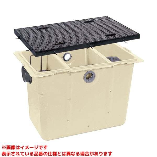 【GT-N187P オイル メッキ蓋付】 《KJK》 マエザワ グリーストラップ FRP製オイルトラップ パイプ流入埋設型 GT-NPオイル ωε1