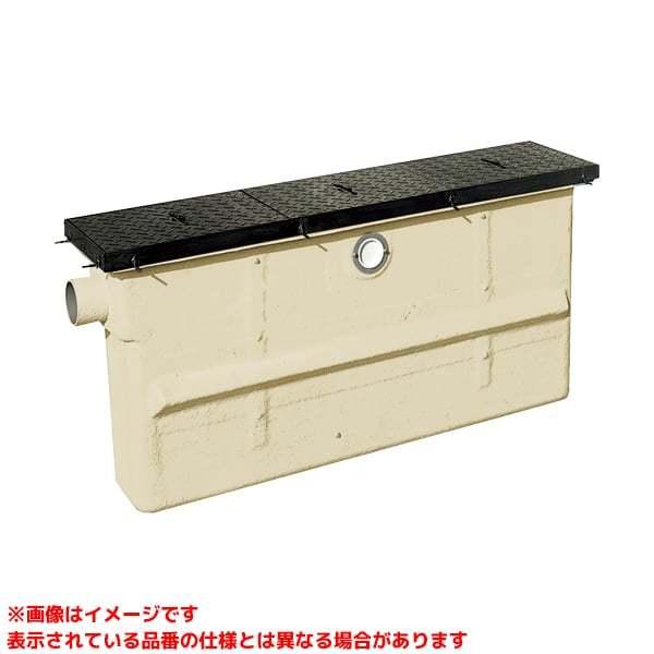 【GTC-N60P T-2鉄蓋付】 《KJK》 マエザワ グリーストラップ FRP製グリーストラップ パイプ流入埋設スリム型 GTC-NP ωε1