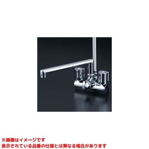 【KF206GN】 《KJK》 KVK デッキ型一時止水付2ハンドルシャワー(240mmパイプ付) ωζ0