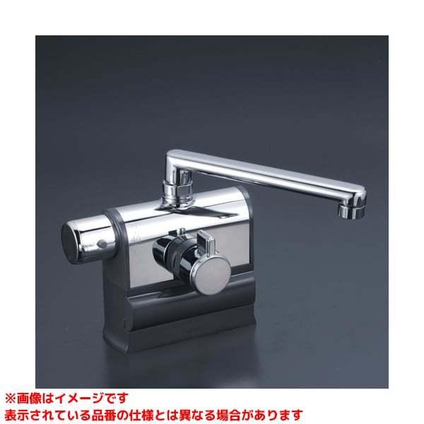 KVK 【KM3008L】 《KJK》 デッキ形サーモスタット式混合栓 左ハンドル