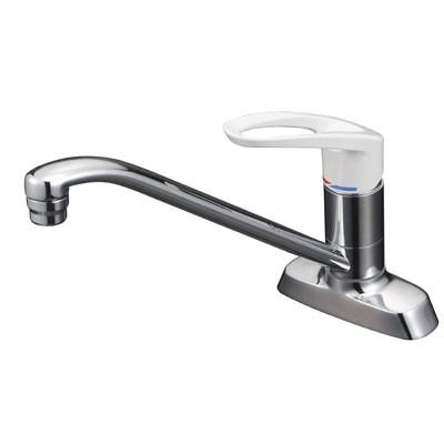 KVK 【KM5081】 《KJK》 流し台用シングルレバー式混合栓 取付穴 KVK 【KM5081】 《KJK》 流し台用シングルレバー式混合栓 取付穴