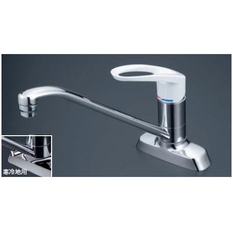 KVK 【KM5081R20】 《KJK》 流し台用シングルレバー式混合栓 取付穴