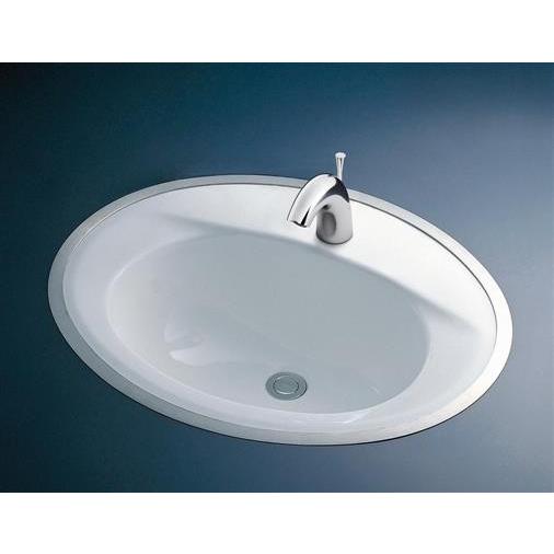 TOTO はめ込楕円形洗面器（フレーム式）L525CFR TOTO 【L 525RCU #NW1】 《KJK》 フレーム式洗面器 ホワイト ωγ0