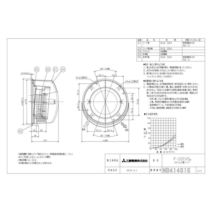 三菱電機（MITSUBISHI ELECTRIC） 【P-50CVS6】 《KJK》 ステンレス製