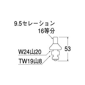SANEI 【PU36KS-13】 《KJK》 スピンドルセット ωα0 : KJK - 通販