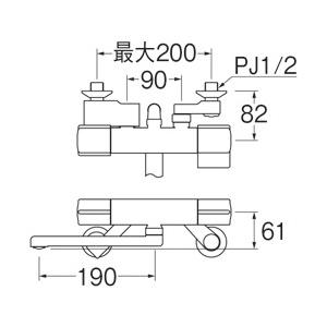 SANEI（水栓金具） 【SK18C-13】 《KJK》 三栄水栓 SANEI サーモ