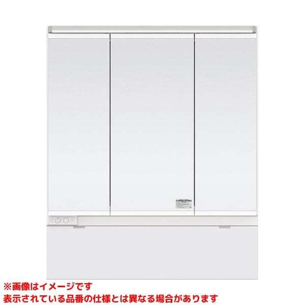 《KJK》 パナソニック Cライン スタンダード 750mm 両開き マルチシングルレバーシャワー スゴピカ スリムLED3面鏡 ωκ0