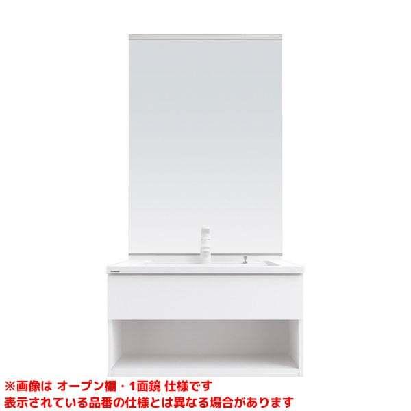 【XGQC75C3S△KZM XGQC75D5FJB□】 《KJK》 パナソニック Cライン フロート 750mm オープン マルチシングルレバー洗面 メタル 木製3面鏡 照明なし ωκ0