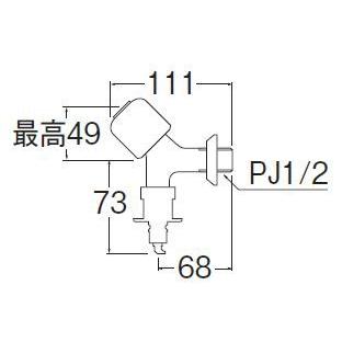 SANEI 【Y1431CTV-1-13】 《KJK》 三栄水栓 洗濯機用送り座水栓 ωα0