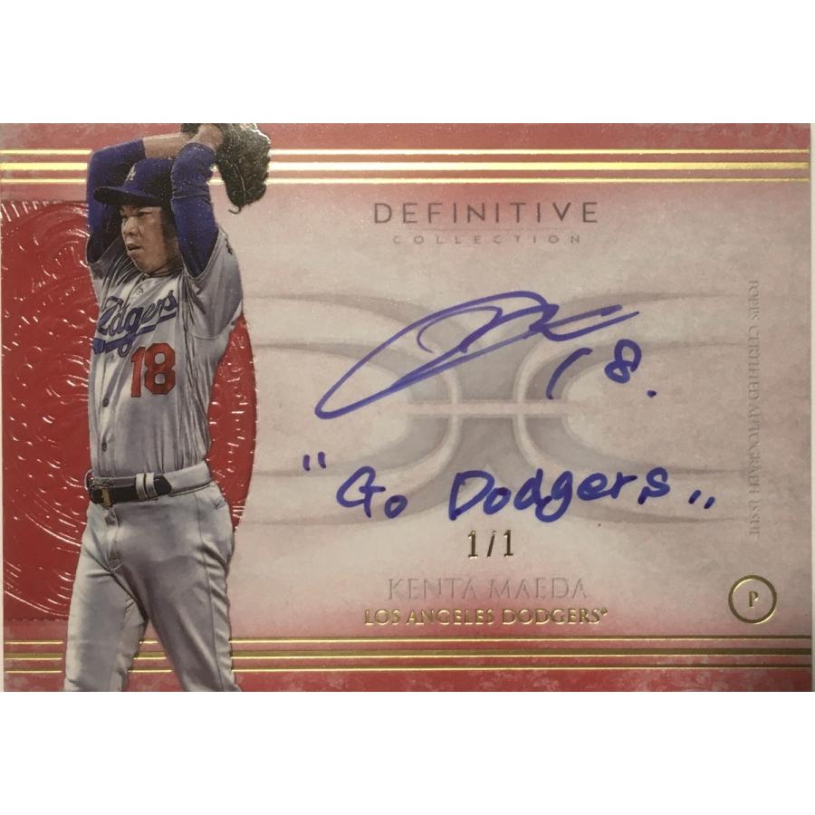 【1/1枚押さえる】前田健太直書きGo Dodgers入り口・入口息吹き 2017 Topps Definitive Inscription \
