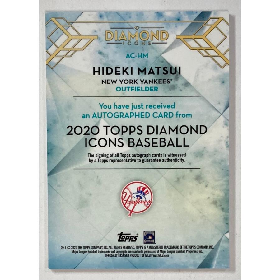 1/1枚限定】松井秀喜直書きサイン 2020 Topps Diamond Icons 1/1枚限定】松井秀喜直書きサイン 2020 Topps Diamond Icons