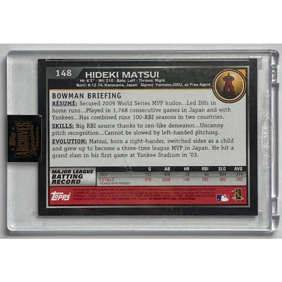 1/1枚限定】松井秀喜直書きサイン 2022 Topps Archives Signatures 