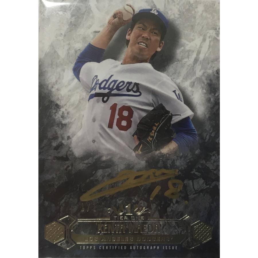 【鑑定済!状態完璧!1/1枚限定】前田健太直書きROOKIEサイン 2016 Topps Tire One Breakout Autographs RC Gold Ink Auto BGS9.5 Auto 10の画像