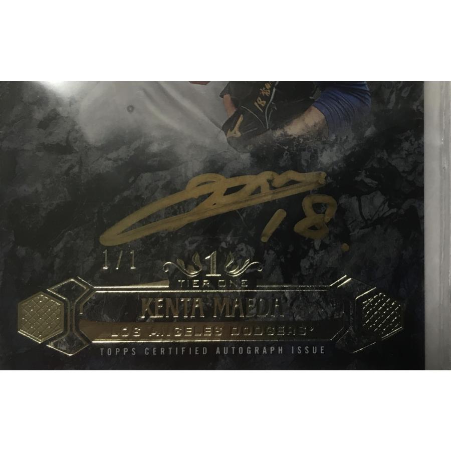 【鑑定済!状態完璧!1/1枚限定】前田健太直書きROOKIEサイン 2016 Topps Tire One Breakout Autographs RC Gold Ink Auto BGS9.5 Auto 10の画像