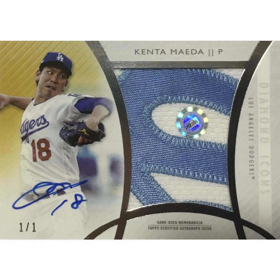 1/1枚限定】前田健太直書きサイン特大パッチ 2017 Topps Diamond Icons