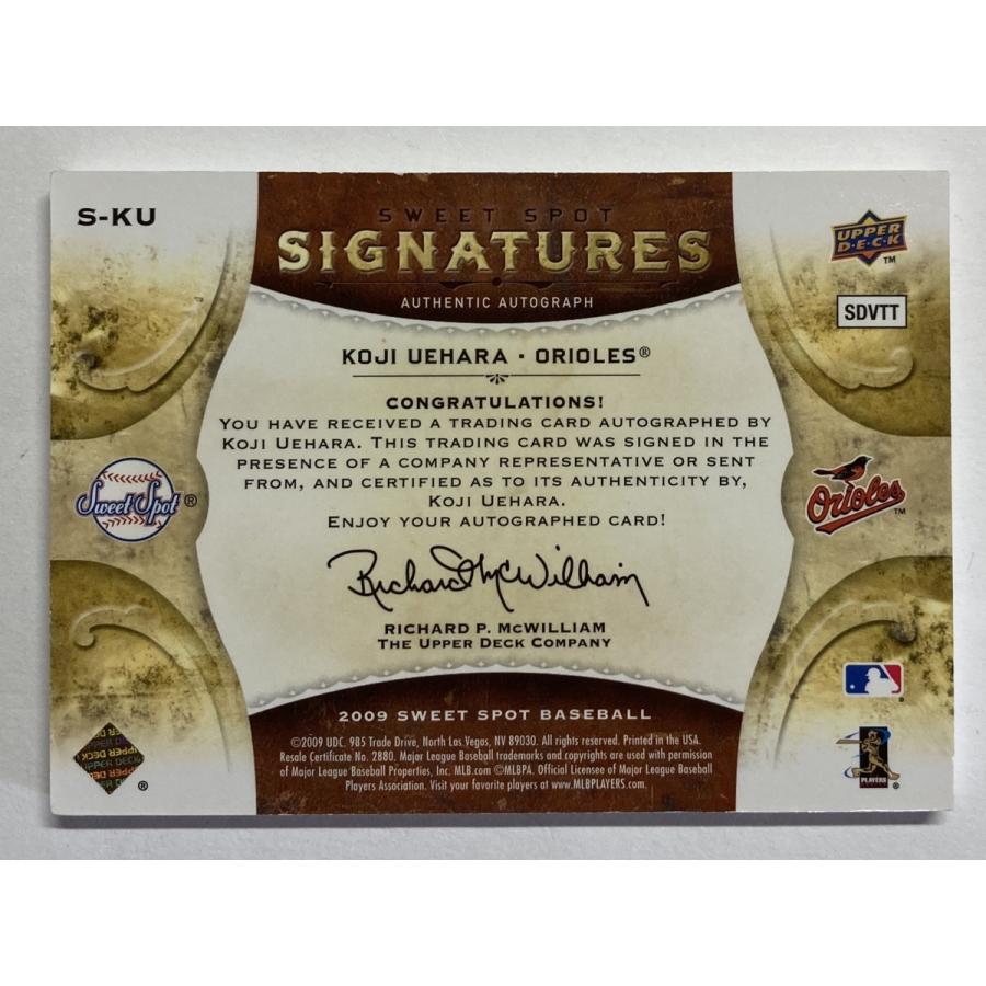 激レア!5枚限定】上原浩治直書きサイン 2009 Upper Deck Sweet Spot