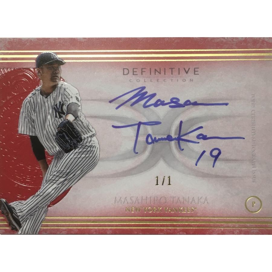 1/1枚限定】田中将大直書きサイン 2018 Topps Definitive Inscription 