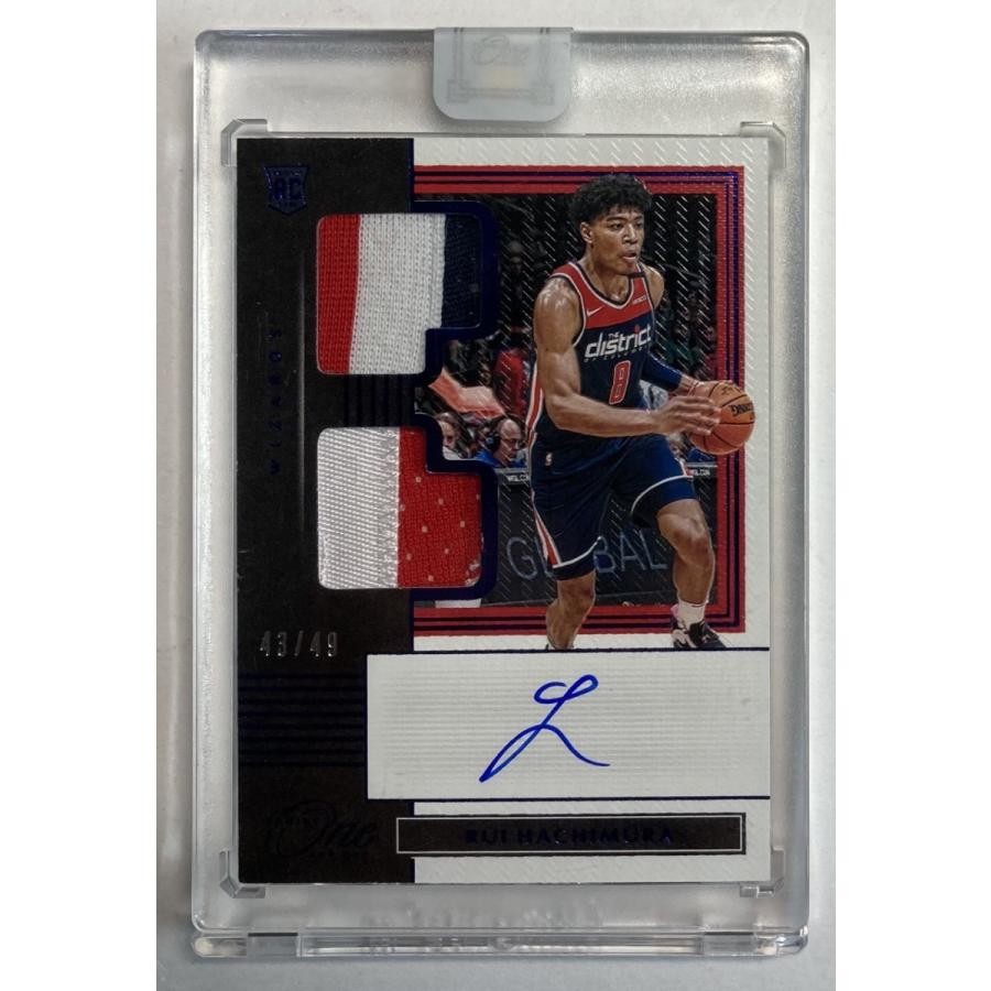 【49枚限定】八村塁直書きルーキーサイン実使用Wパッチ 2019-20 Panini One Blue RC Dual Game-used Patch Auto