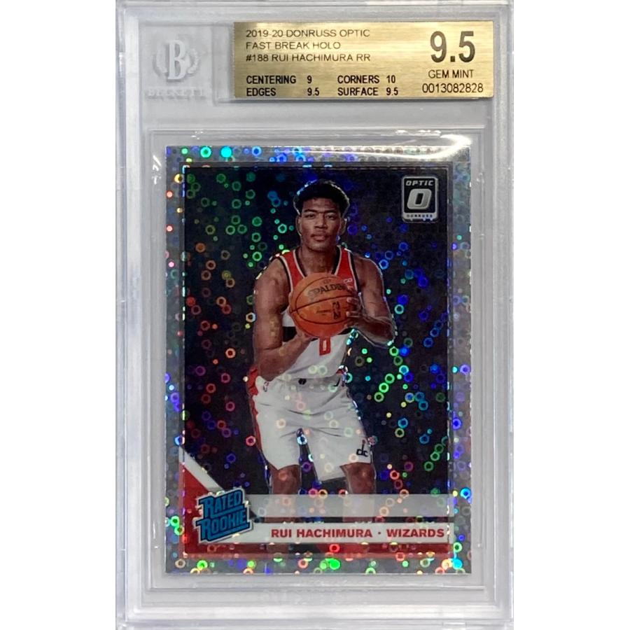 【価値づける済み!BGS9.5】八村塁 2019-20 Donruss Optic Fast Break Holo Prizm Ref RC トレーディングカード-ゲーム、おもちゃ