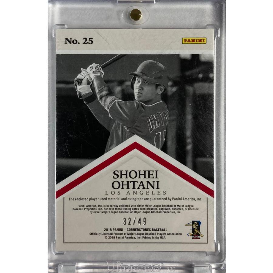 49枚限定】大谷翔平実使用パッチ直書きルーキーサイン 2018 Panini 