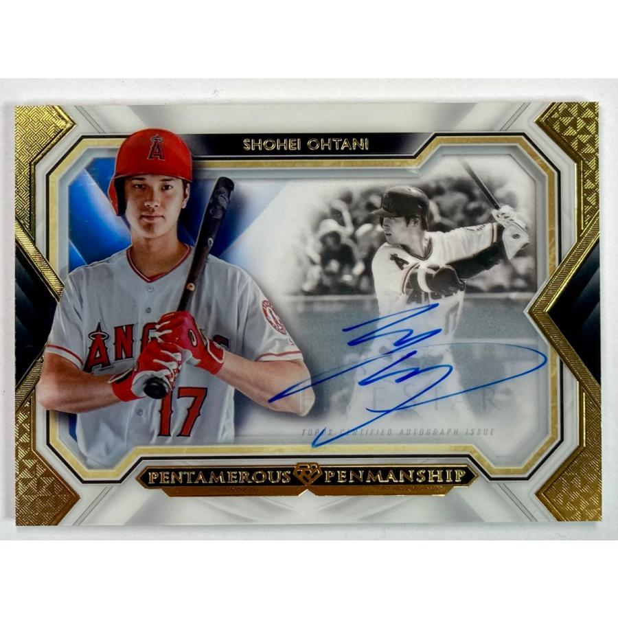 【15枚限定】大谷翔平直書きサイン 2019 Topps Five Star Pentamerous Penmanship Auto Shadow Box