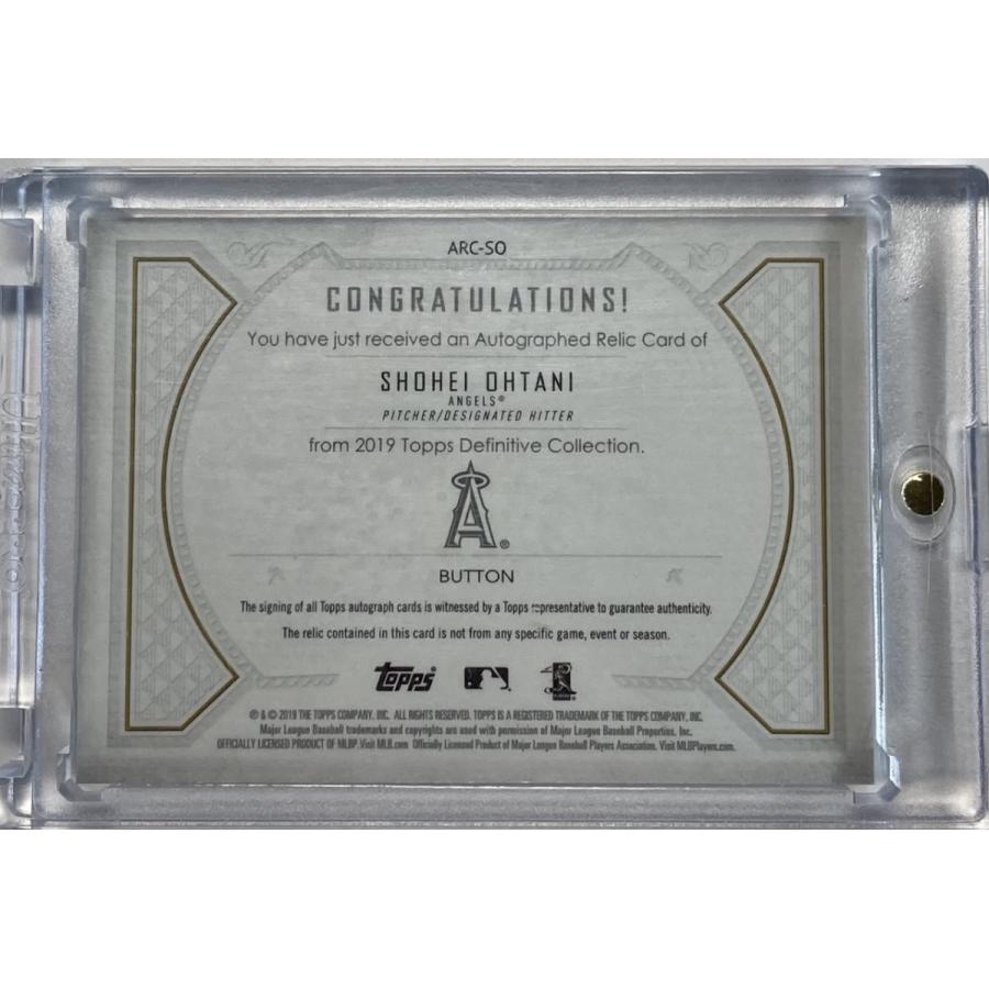 激レア実使用ボタン部分!1/1枚限定】大谷翔平直書きサイン 2019 Topps