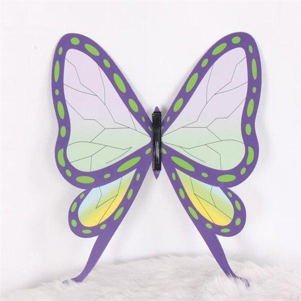 鬼滅の刃風 ウィッグ かつら 22巻 風 栗花落カナヲ風 供え 胡蝶しのぶ風 胡蝶忍風 蝶結び コスチューム 新品 演劇 衣装 レディース コスプレ 髪飾り 演出 子供