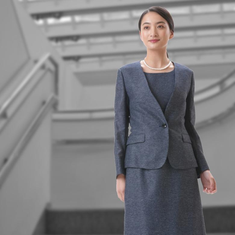 ネイビーワンピース 肩開き ニットワンピース 全3色[品番：JSFW0009704]｜JS FASHION
