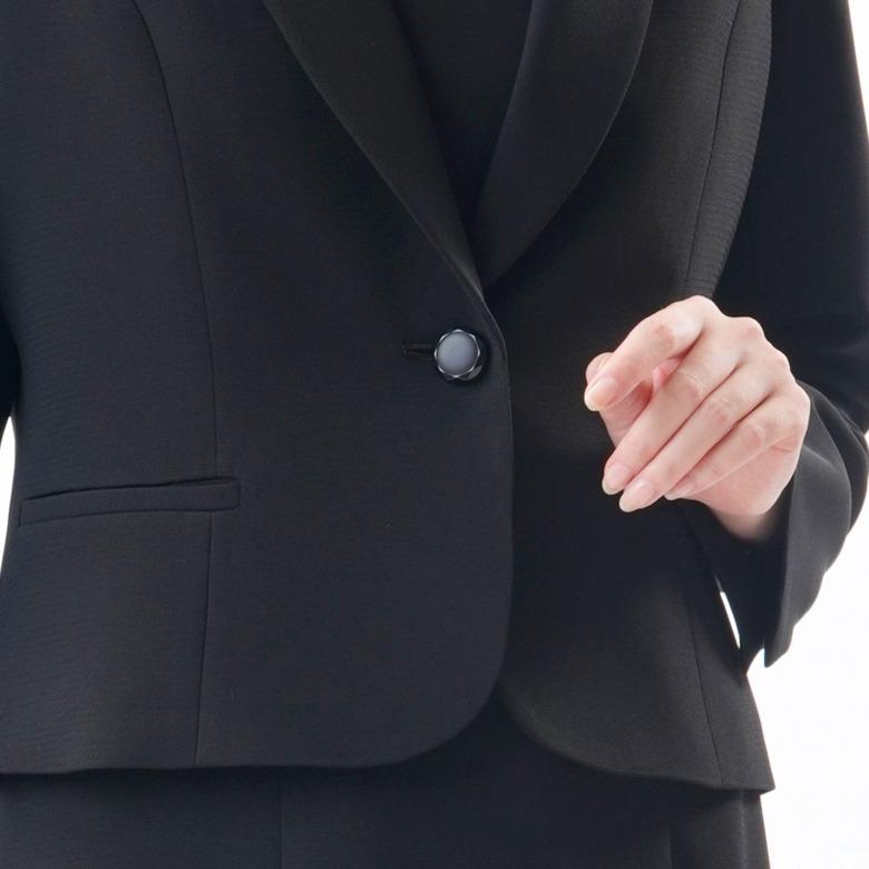 合物 春秋冬用 日本製 ブラックフォーマルアンサンブル：FD16406