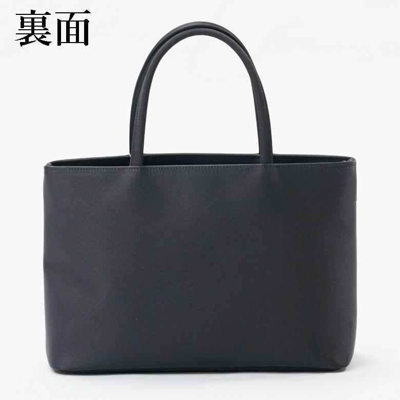 IWASA 【日本製】岩佐のブラック フォーマル トートバッグ（袋入り