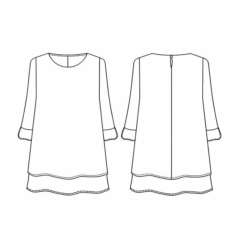 夏物 ブラックフォーマル チュニック丈ブラウス レディース 婦人 礼服  喪服  RL111054の画像