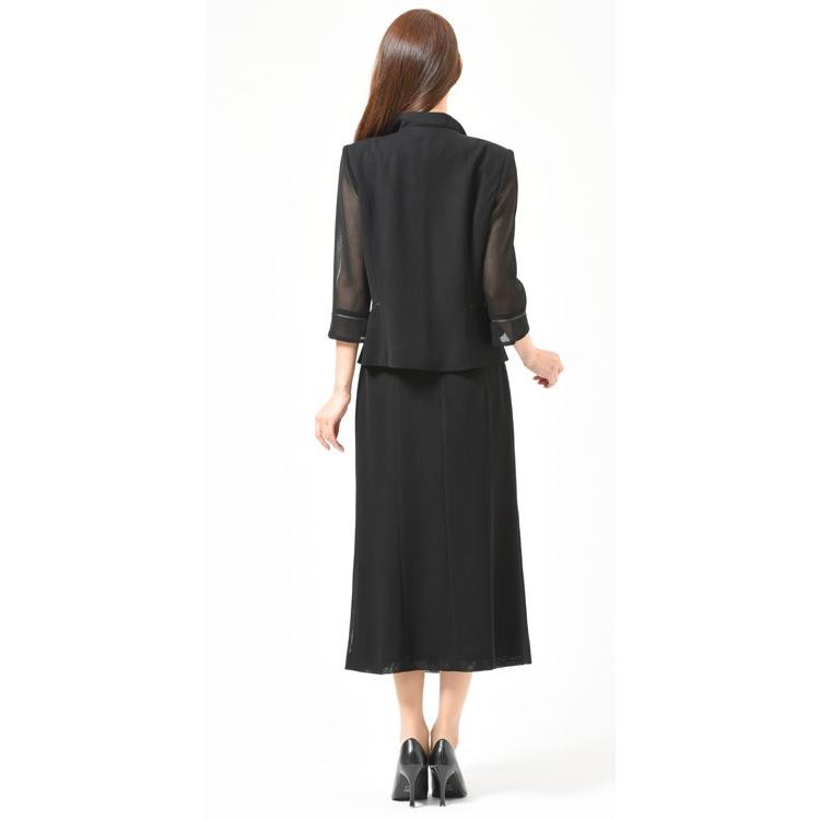 日本製 夏用米沢織のフォーマルスーツ婦人礼服喪服 RL2632 : GHK