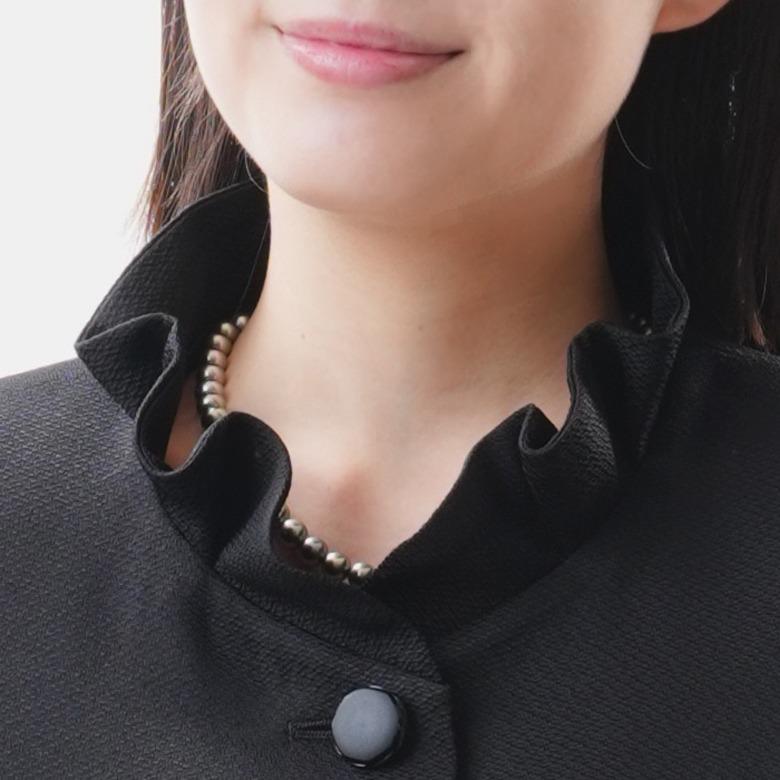 合物 春秋冬用 日本製 米沢織 ブラックフォーマルスーツ：RL3792