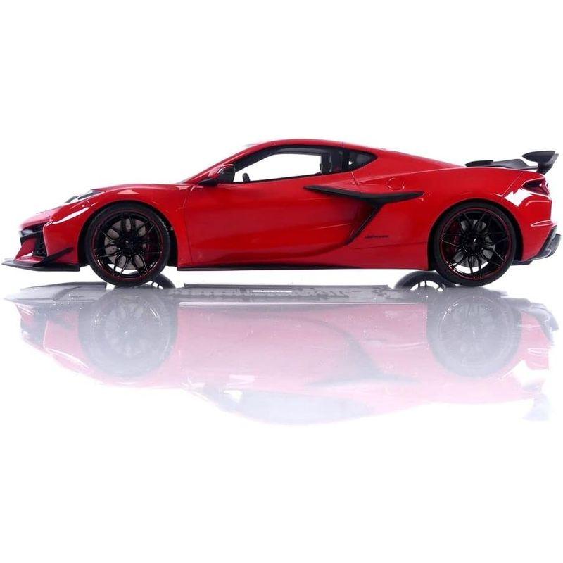 TOP SPEED 1/18 シボレー コルベット Z06 2023 トーチレッド 完成品 SPEED Z06 TOP 1/18 シボレー コルベット トーチレッド 完成品