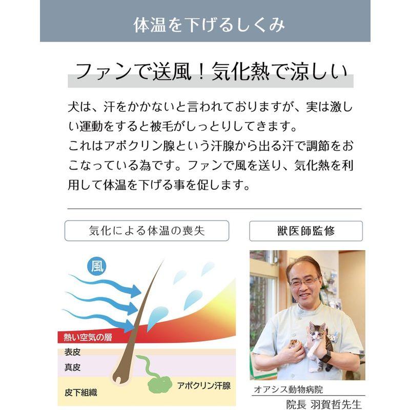 ONEKOSAMA 空調ペット服 日本製 犬服 夏用 春夏 ファン付き 冷却 保冷 メッシュ ペット服 クール 熱中症対策 暑さ対策 ペット 空調ペット服 日本製 犬服 夏用 春夏 ファン付き 冷却 保冷 メッシュ ペット服 クール 熱中症対策 暑さ対策 ペット