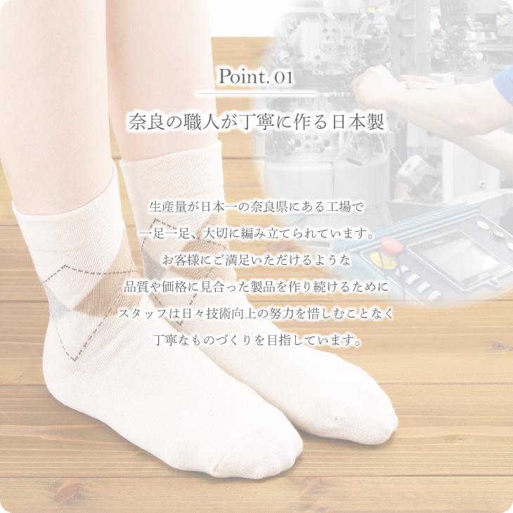 三笠（mikasa） 匠の技 クルーソックス 3足セット 日本製 綿 コットン