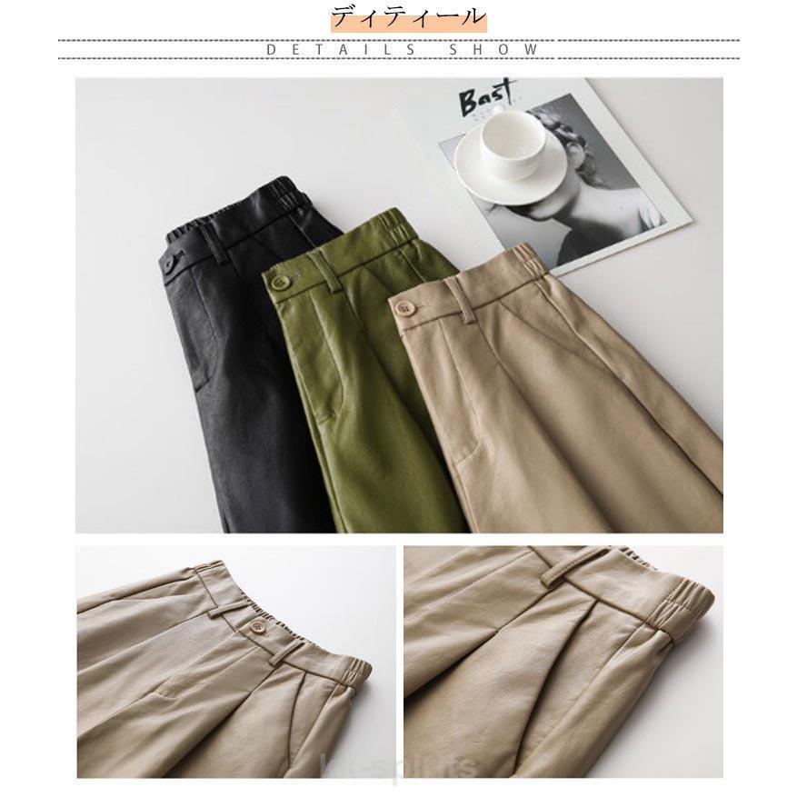 レザー ショートパンツ レディース ハーフパンツ レザーパンツ