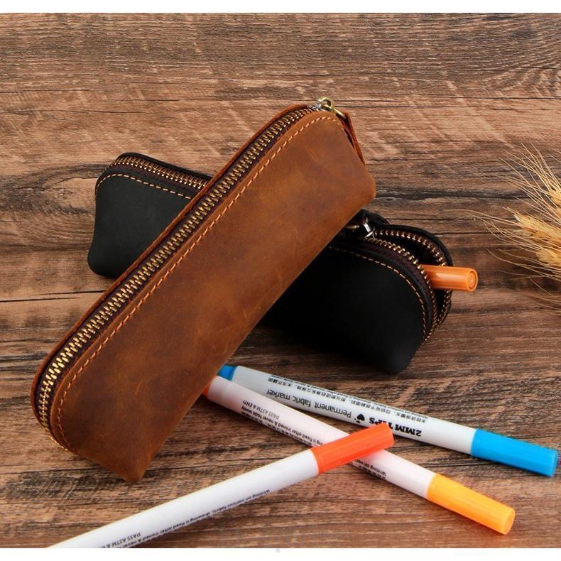 ふでばこ ペンケース 筆箱 ふでばこ 筆入れ 革 本革 レザー 文房具 文具