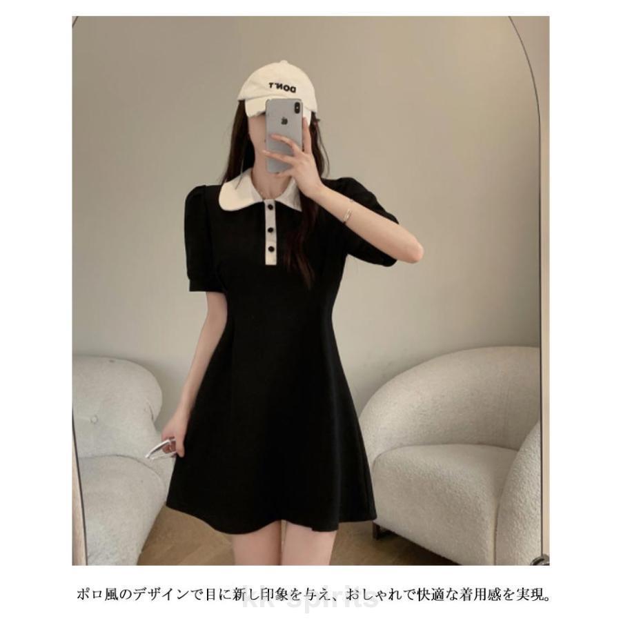 ポロワンピース レディース ポロシャツ 無地 ワンピース 涼しい