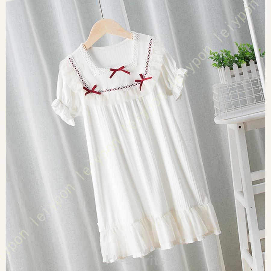 キッズ ルームウェア 女の子 ネグリジェ ワンピース 子供