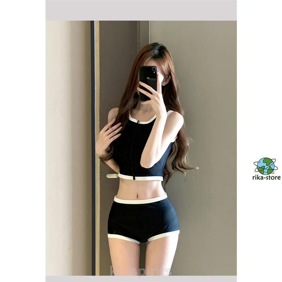 夏 フィットネス水着 レディース セパレート 体型カバー ママ