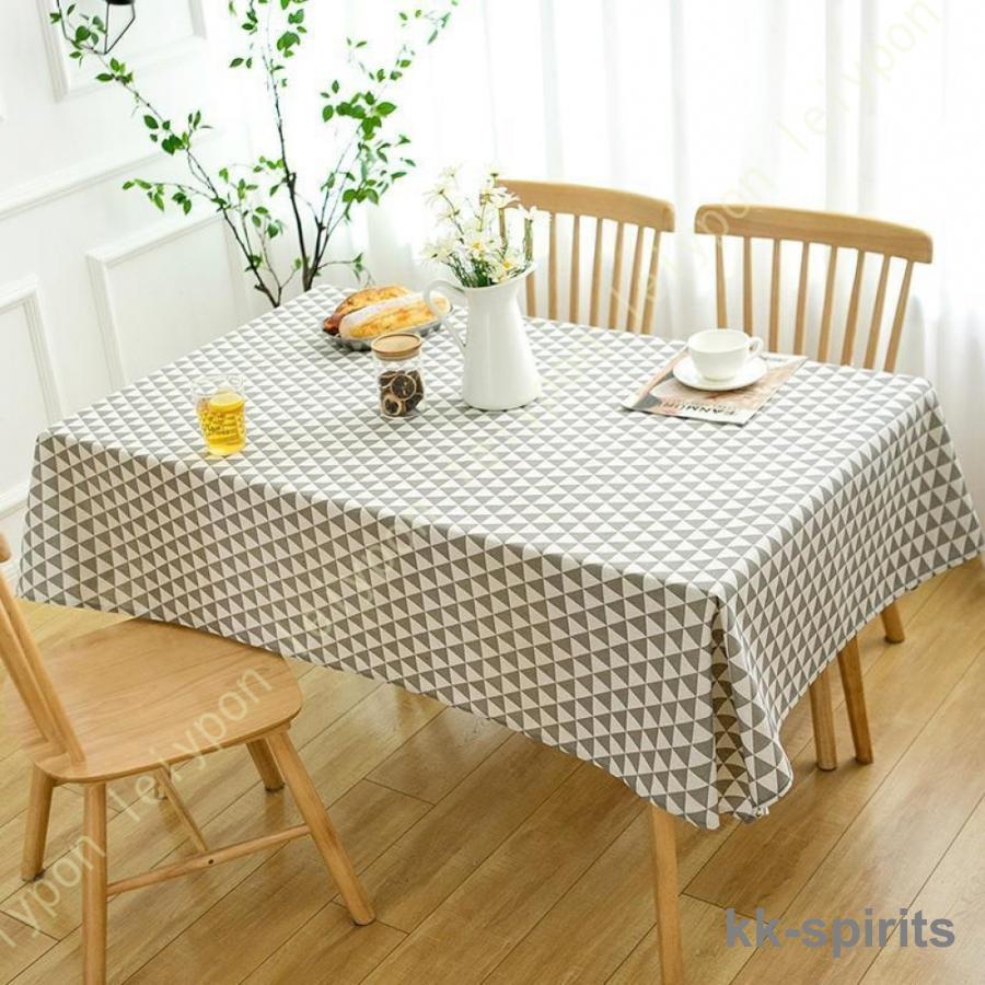 テーブルクロス デスクマット 布 ホワイト 長方形 100x140cm フリル