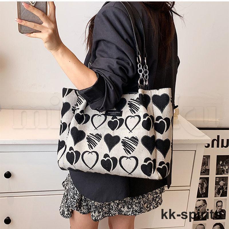 未使用　カステルバジャック　トートバッグ　ハンドバッグ　キャンバス　総柄　黒白 カステルバジャック CASTELBAJAC カステルバジャック バッグ