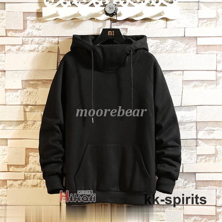 パーカー メンズ 長袖パーカー プルオーバー ハイネック メンズ