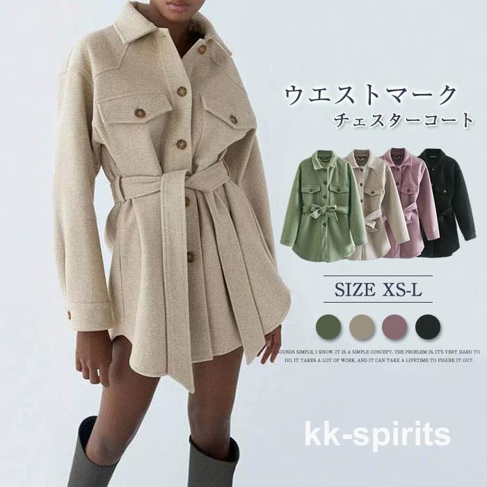 チェスターコート コート ショートコート レディース トップス