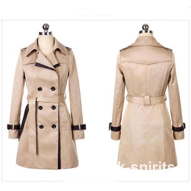 美ラインフレアトレンチコート レディース ロングジャケット